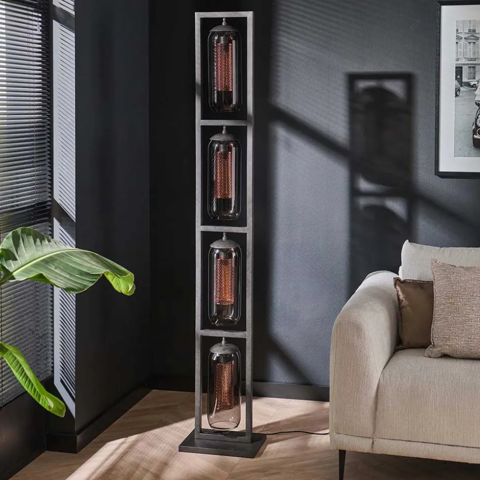 Industrial Stehleuchte 4-flammig - Shoff