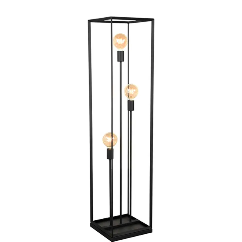 Industrial Stehleuchte in Schwarz - Ake