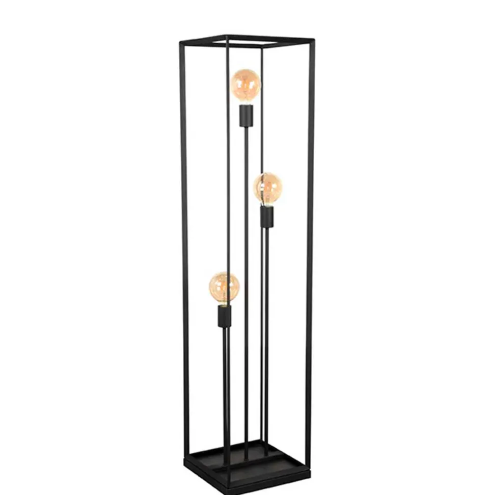 Industrial Stehleuchte in Schwarz - Ake