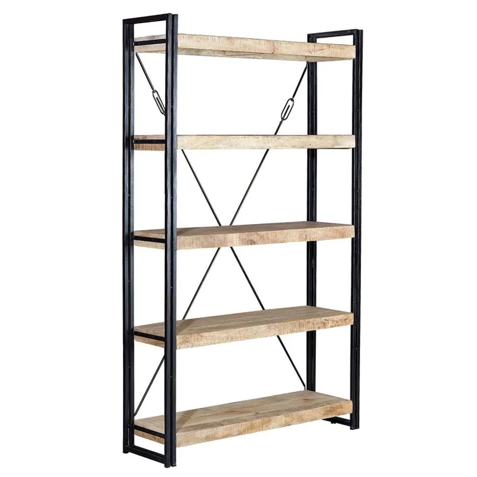Industrial Style Standregal aus Mangoholz - Traudarian