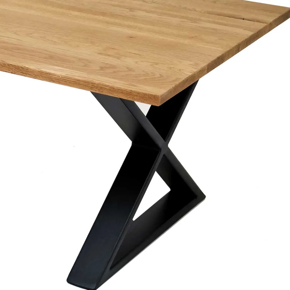 Industrial Wohnzimmertisch mit X Bügelfüßen - Ivonata