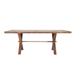 Industrie Esstisch Valcmeris in Braun Bunt