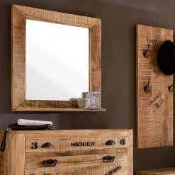 Industry Garderobenmöbel Indri aus Mangobaum Massivholz (sechsteilig)