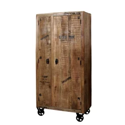 Industry Garderobenmöbel Indri aus Mangobaum Massivholz (sechsteilig)