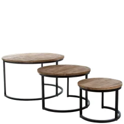 Industry 3-Satz-Tisch in Rund - Minia (dreiteilig)