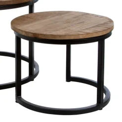 Industry 3-Satz-Tisch in Rund - Minia (dreiteilig)