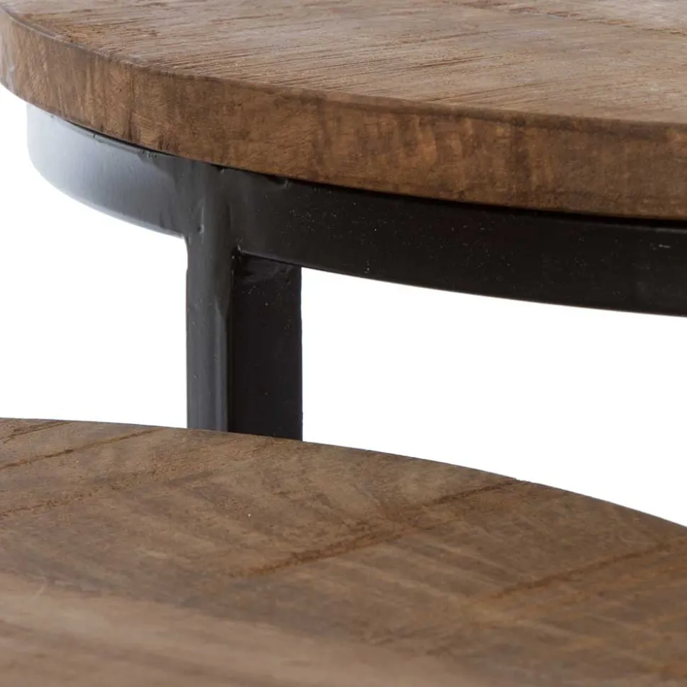 Industry 3-Satz-Tisch in Rund - Minia (dreiteilig)