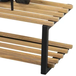 Industry Schuhregal in Schwarz & Natur - Zoccos