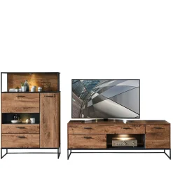 Industry TV Board & Highboard Set - Xindus (zweiteilig)