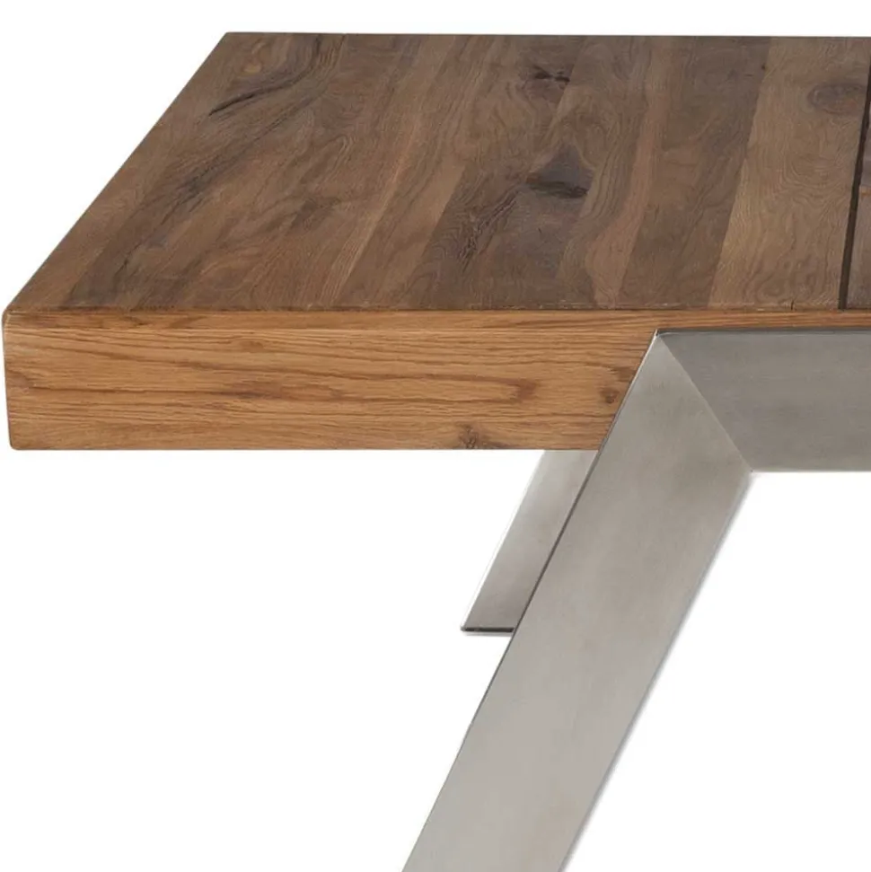 Industry Wohnzimmertisch Massivholz Nostalc Wildeiche