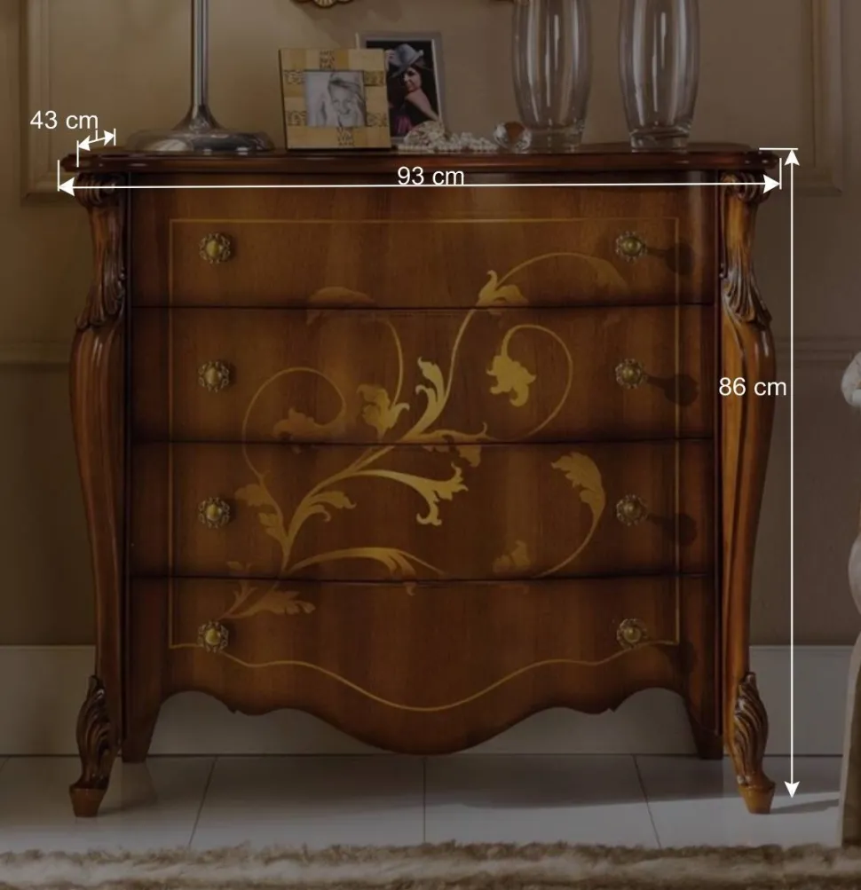Italienische Kommode mit Ranken Motiv - Carlenna II