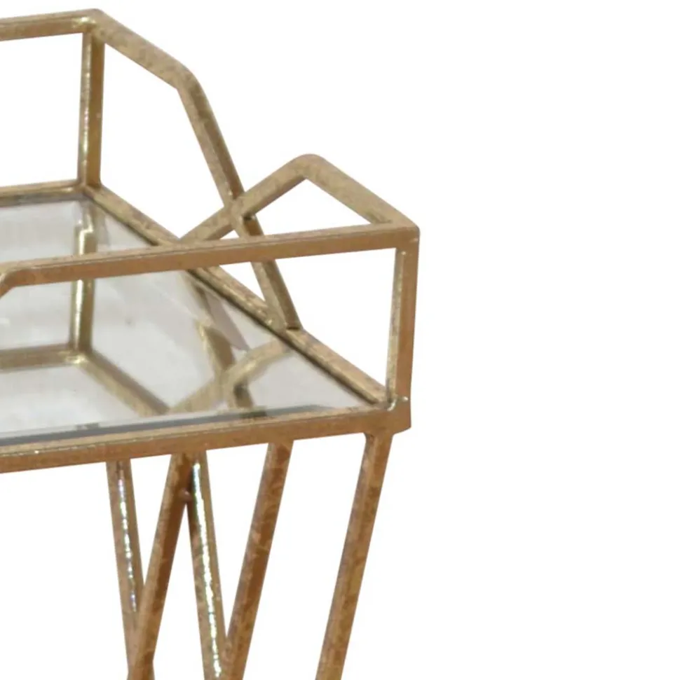 Italienischer Beistelltisch Seaflair in Goldfarben