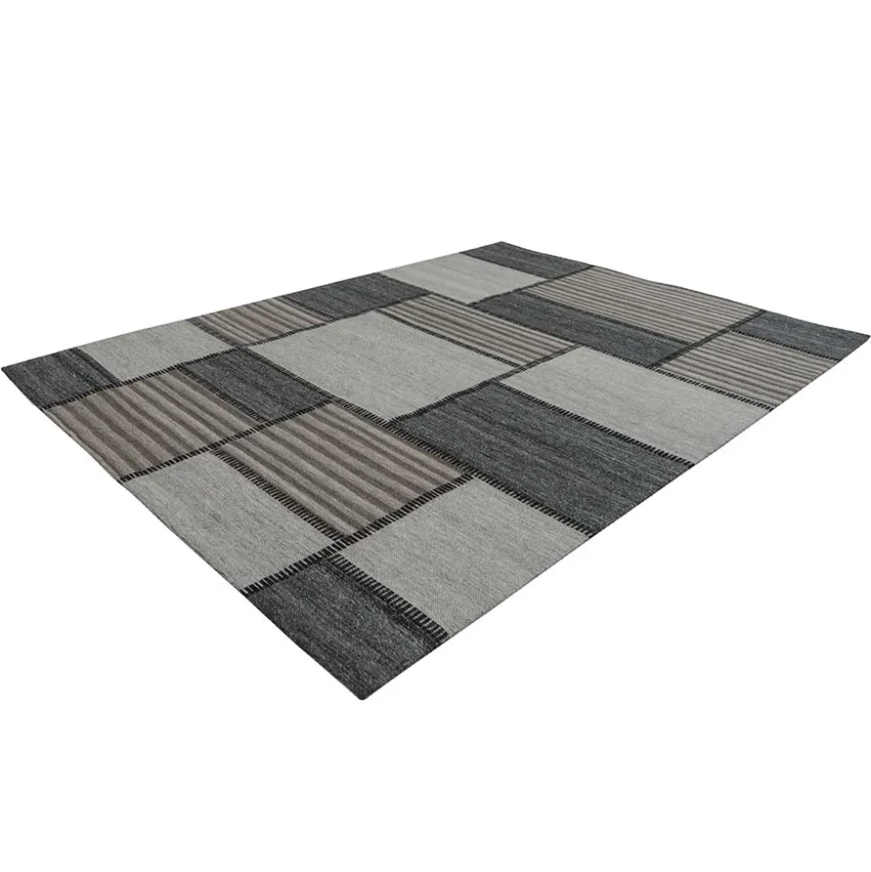 Jacquard Teppich im Patchwork Look modern - Modiass