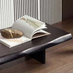 Japandi Couchtisch in Schwarz - Aldura