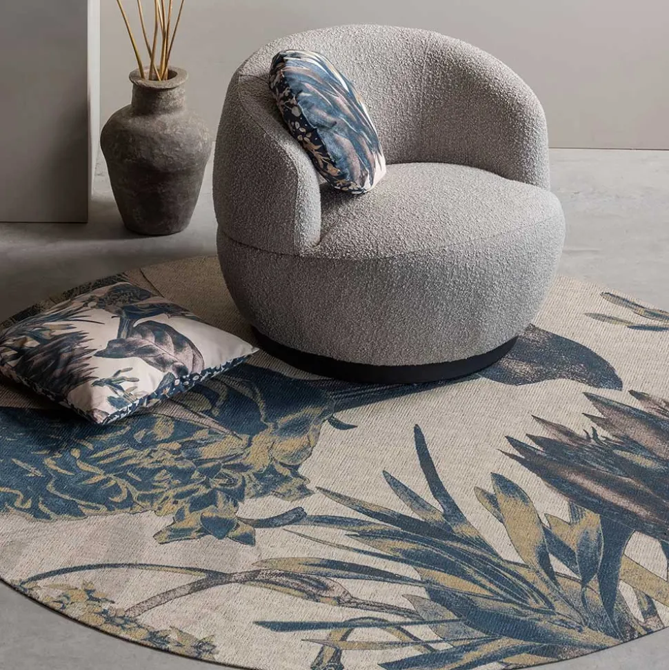 Japandi Teppich mit floralem Motiv - Zita