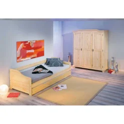 Jugend Schlafzimmermöbel Set Nabrosia aus Kiefer Massivholz (zweiteilig)