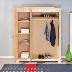 Jugend Schlafzimmermöbel Set Nabrosia aus Kiefer Massivholz (zweiteilig)