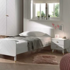 Jugendmöbel in Weiß - Zimventa (vierteilig)