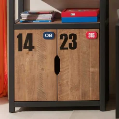 Jugendzimmer Einrichtung Krefos aus Kiefer teilmassiv (zweiteilig)