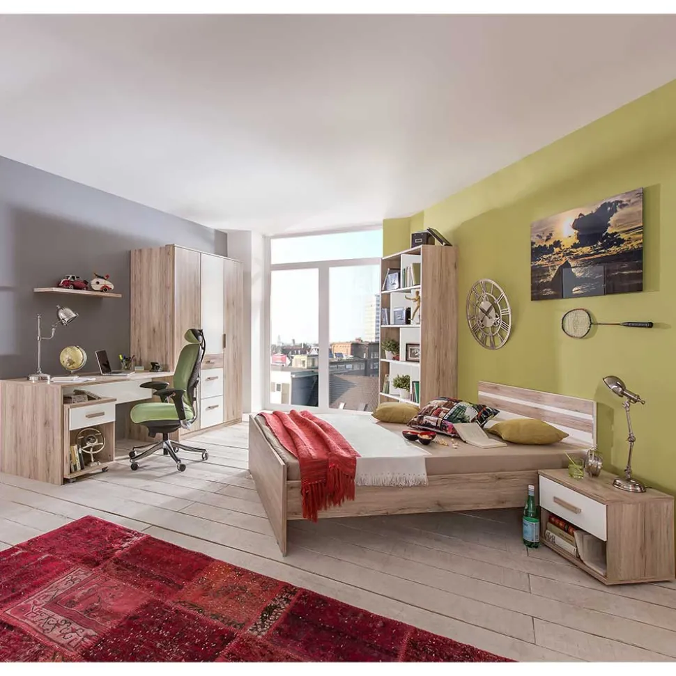 Jugendzimmer Einrichtung Set - Folio (siebenteilig)