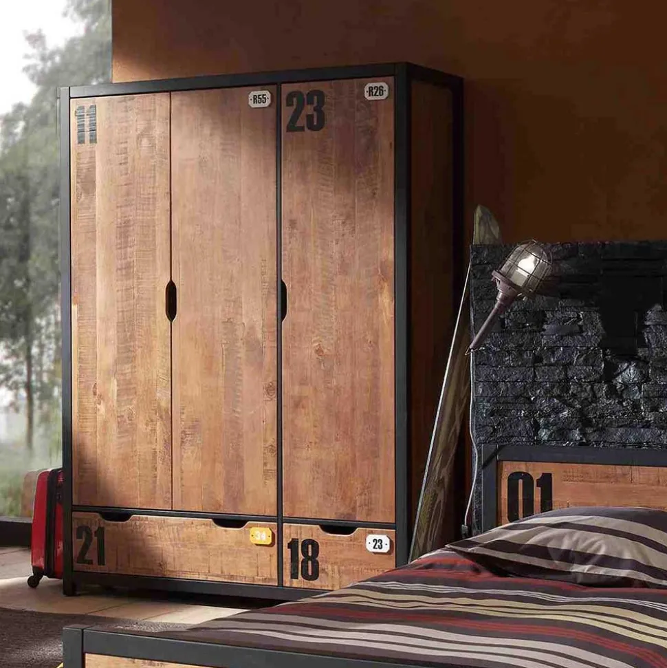 Jugendzimmermöbel Komplettset - Krefos (dreiteilig)