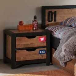 Jugendzimmermöbel Set Krefos aus Kiefer (vierteilig)