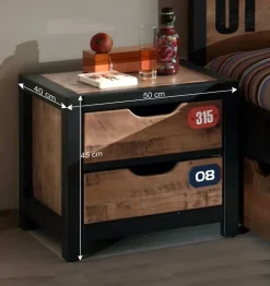 Jugendzimmermöbel Set Krefos aus Kiefer (vierteilig)