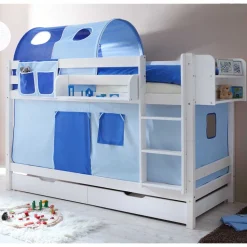 Jungenzimmer Stockbett aus weißer Kiefer - Response