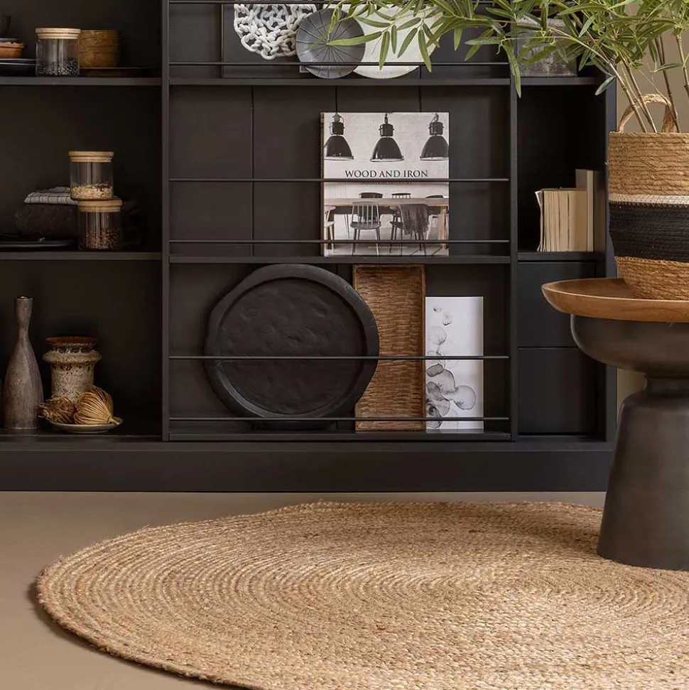 Juteteppiche in Rund 150cm - Janni (2er Set)