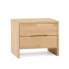 Kantige Nachtkommode aus Buche Miller Massivholz lackiert