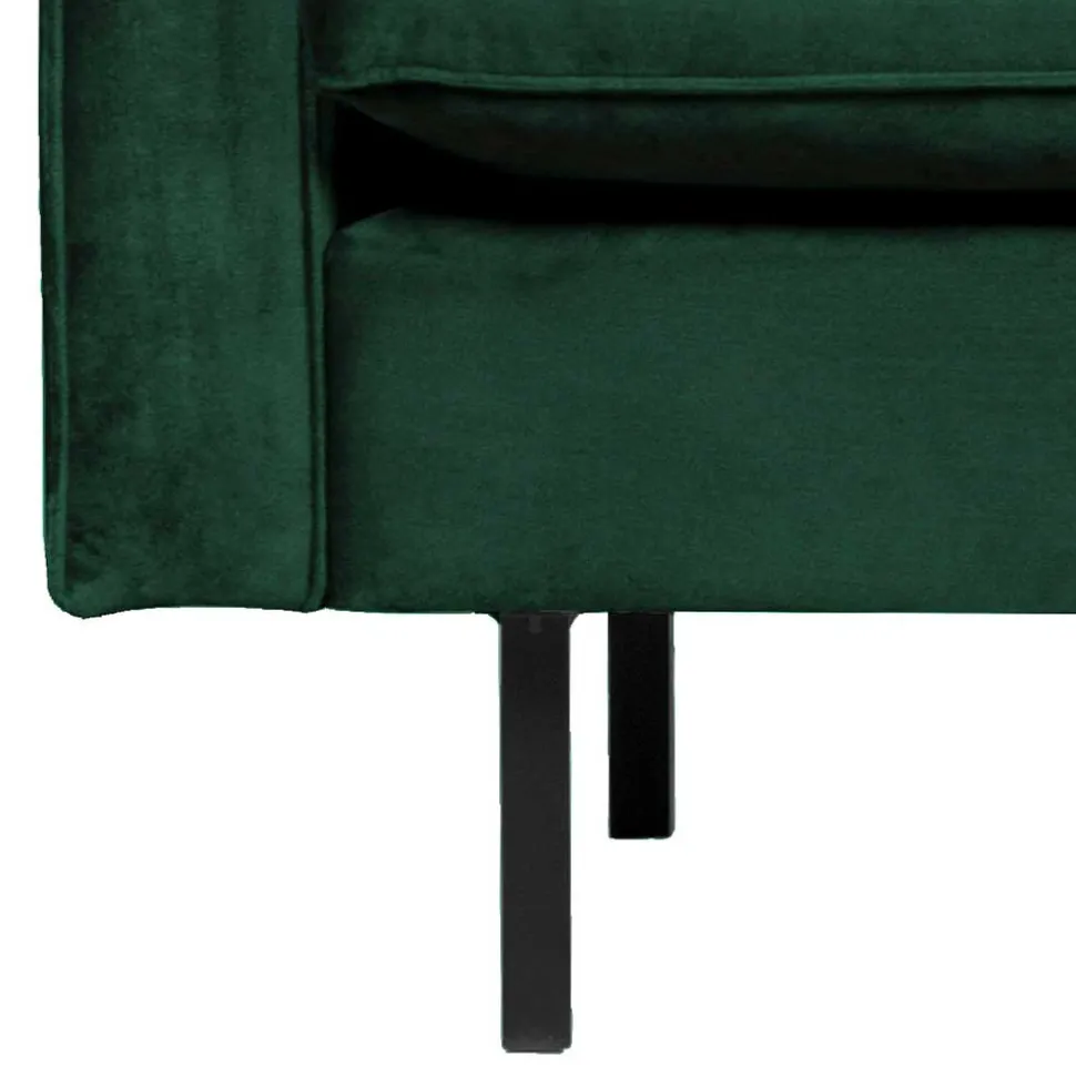 Kantiger Polstersessel in Grün Velvet - Distroit