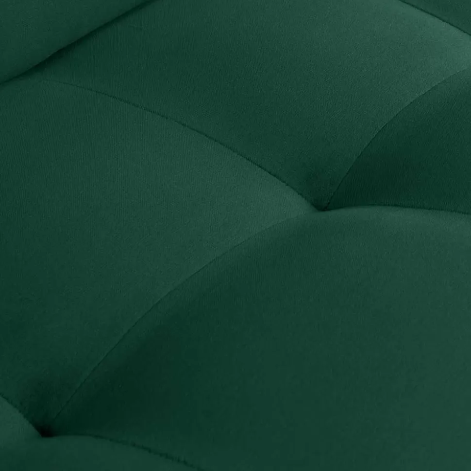 Kantiger Polstersessel in Grün Velvet - Distroit