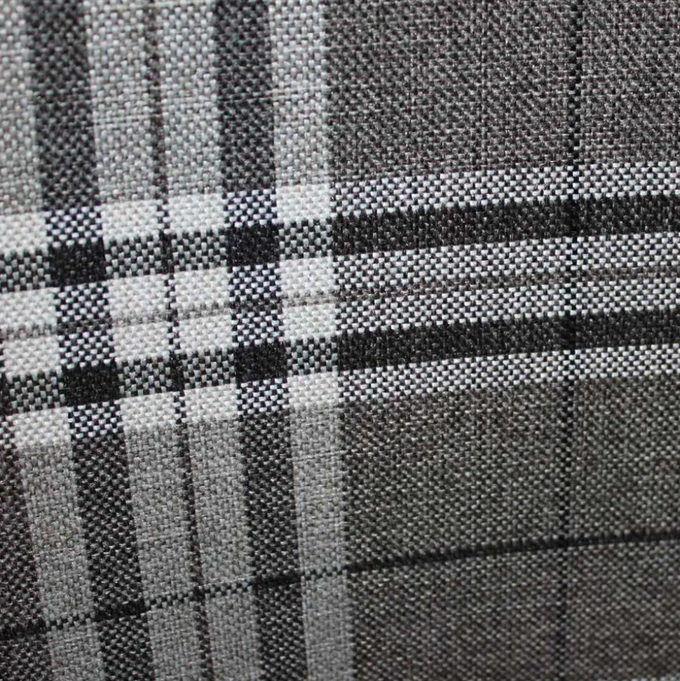 Karierter Esszimmerstuhl im Retro Stil - Gondama (2er Set)