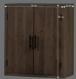 Küche Hängeschrank aus Kiefer Massivholz - Macsena