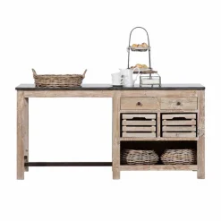 Küchen Arbeitstisch Ashvills in Landhaus rustikal