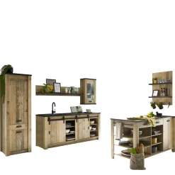 Küchenausstattung Möbel-Set mit Insel - Garisa (sechsteilig)