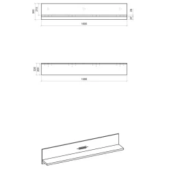 Küchenausstattung Möbel-Set mit Insel - Garisa (sechsteilig)