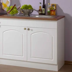 Küchen-Block Light in Weiß (sechsteilig)