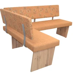 Küchen-Eckbank in Braun und Eiche - Minik