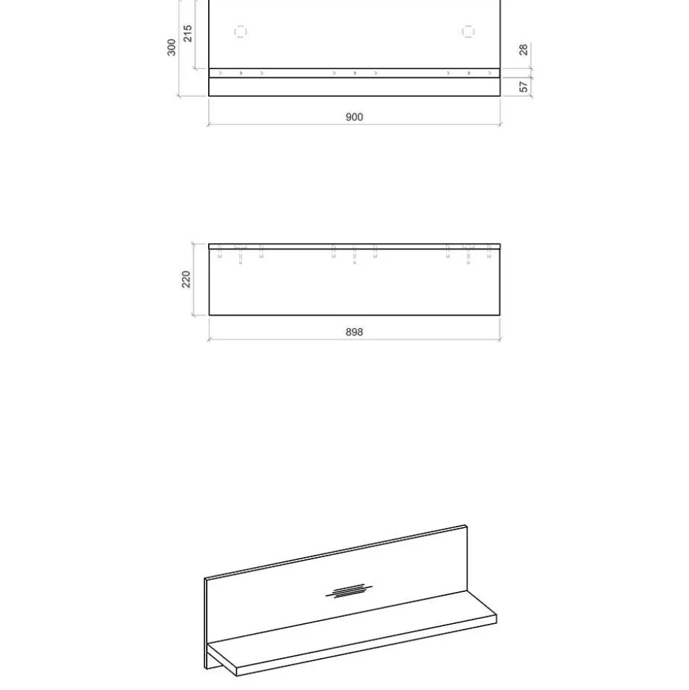 Küchen-Einrichtung mit Insel Set - Garisa (siebenteilig)