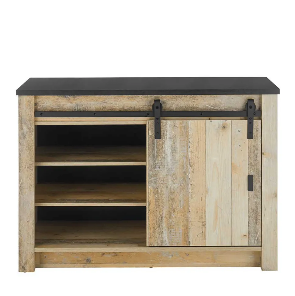 Küchen-Einrichtung mit Insel Set - Garisa (siebenteilig)