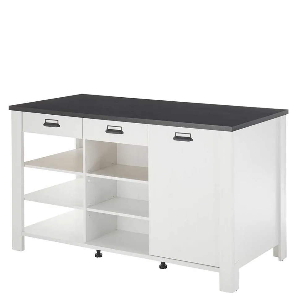 Kücheneinrichtung mit Insel - Eture (siebenteilig)