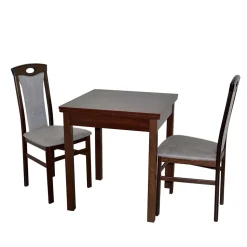 Küchentisch & zwei Stühle als Set - Infernya (dreiteilig)