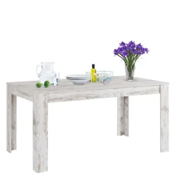 Küchentisch in Holzoptik White Wash Shabby - Remania