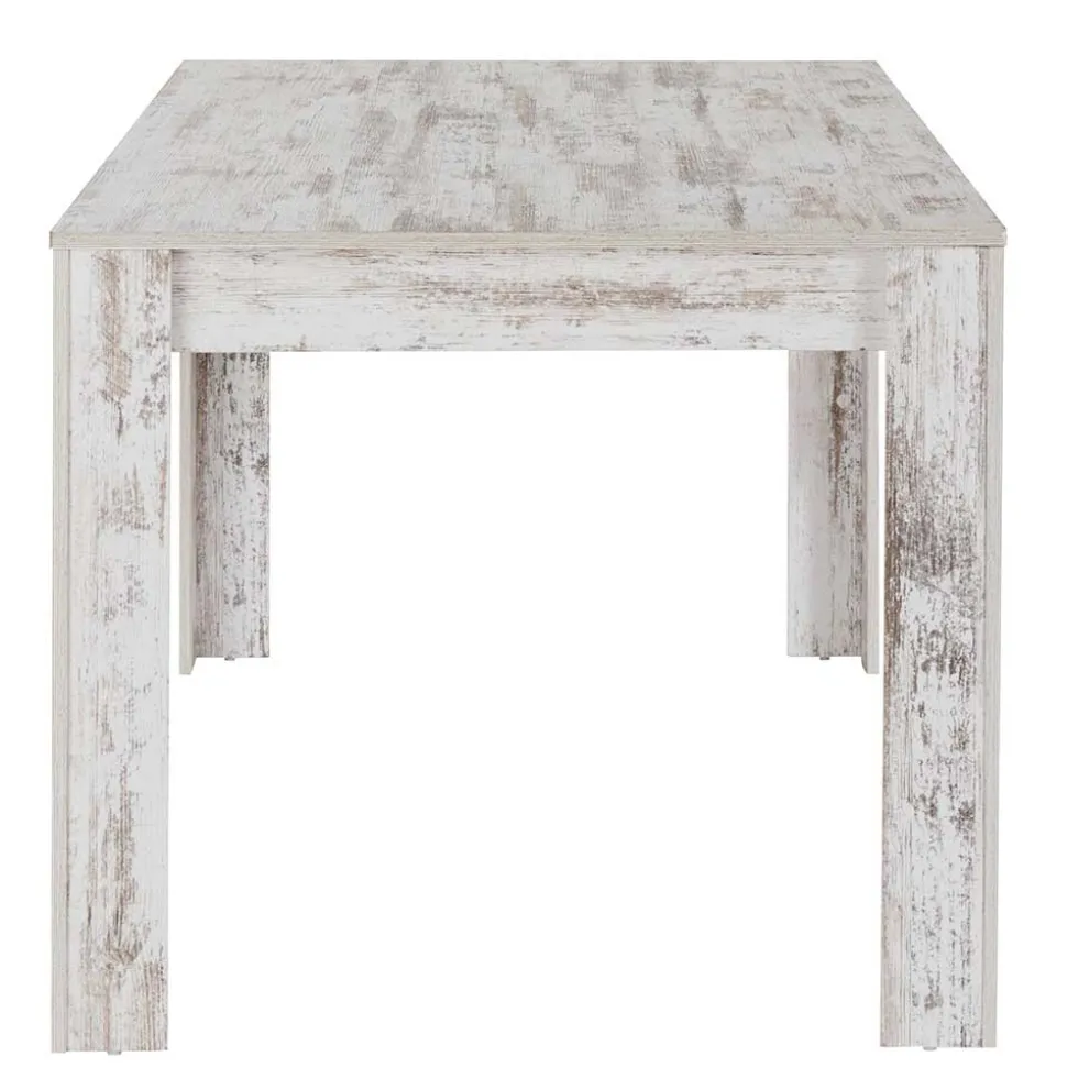 Küchentisch in Holzoptik White Wash Shabby - Remania