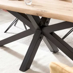 Küchentisch mit Baumkanten Eiche - Deconda