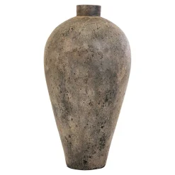 Keramik Blumenvase in Graubraun - Bombasti
