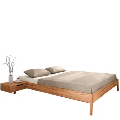 Kernbuche Holzbett - kein Kopfteil - Cow