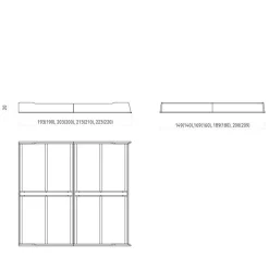Kernbuche Holzbett - kein Kopfteil - Cow