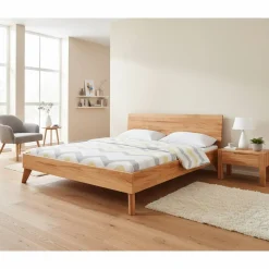 Kernbuche Holzbett in Überlänge 210 cm - Junola I